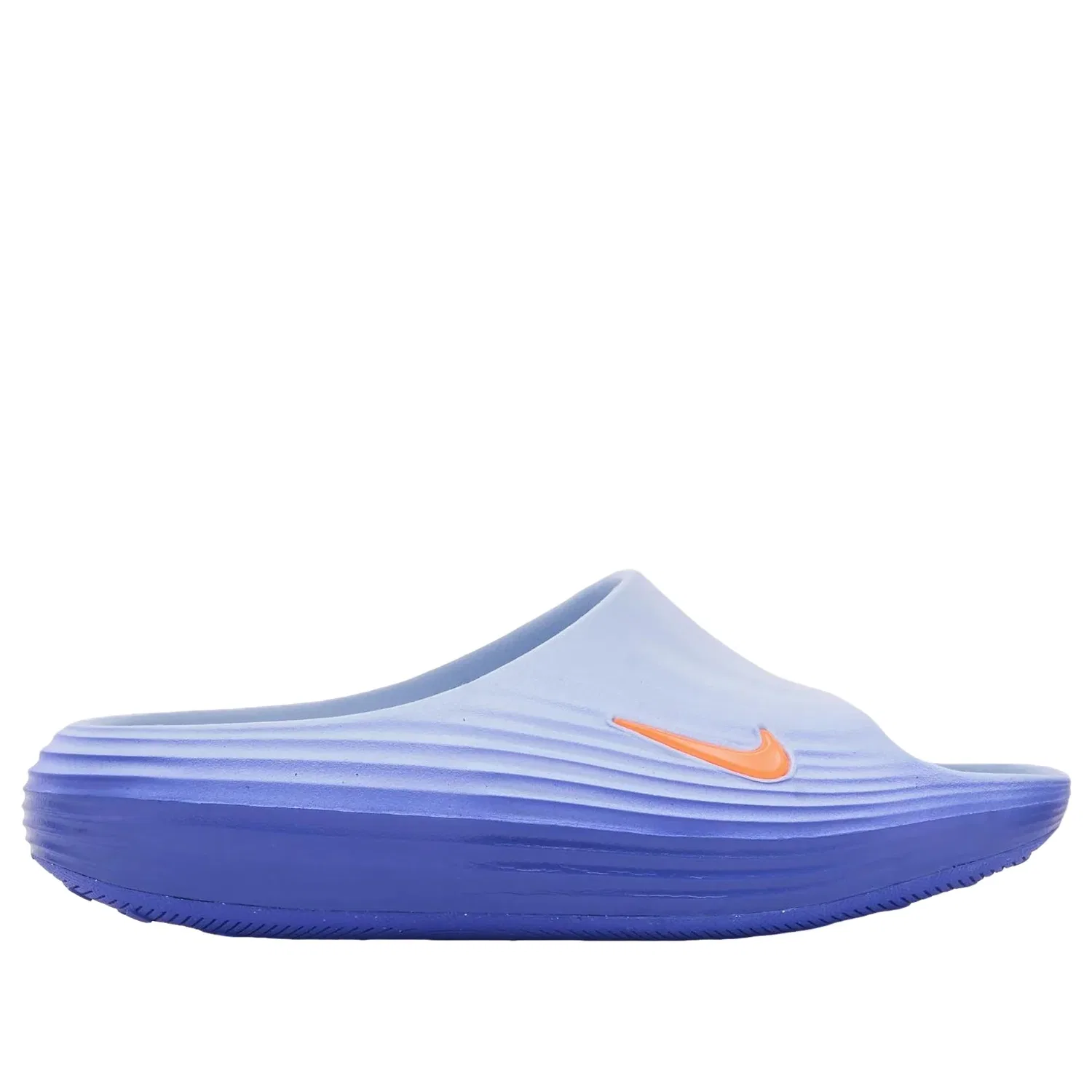 Шлепанцы Nike ReactX Rejuven8 'Hydrogen Blue Total Orange' HV4479-405, синий — фото 2