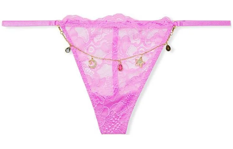 Victoria's Secret Женские стринги 1 шт темно-красный с фиолетовым оттенком