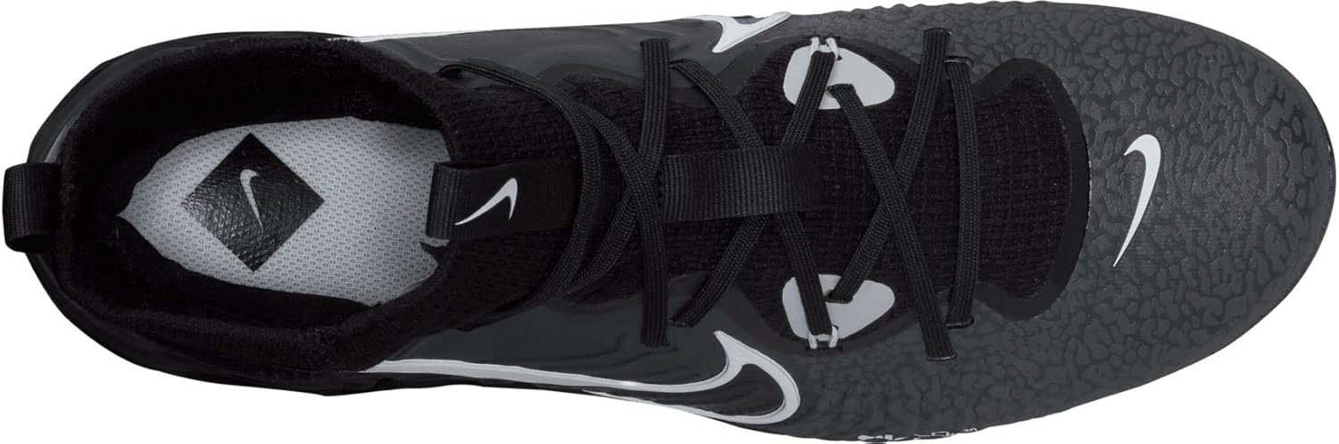 Мужские бейсбольные бутсы Nike Alpha Huarache NXT, Black/Dark Smoke Grey/Light Smoke Grey/White — фото 2