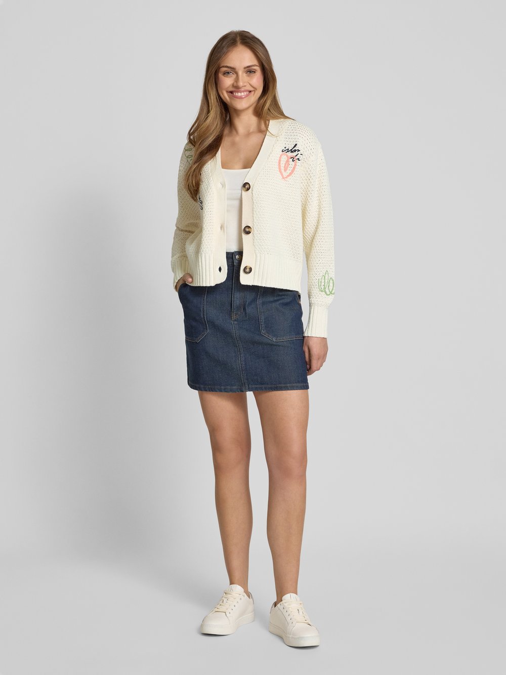 

Кардиган с выразительной строчкой Scotch & Soda, экрю