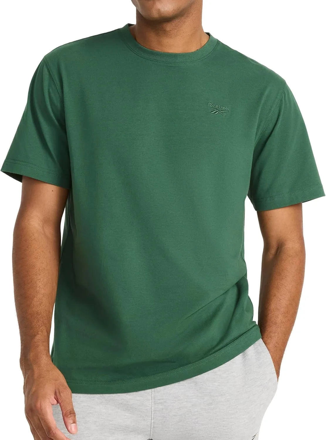 

Футболка Reebok мужская с коротким рукавом и вышивкой, Standard Fit