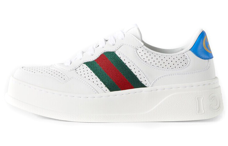 Кроссовки Gucci Wmns Chunky GG Web, цвет "Белый синий"