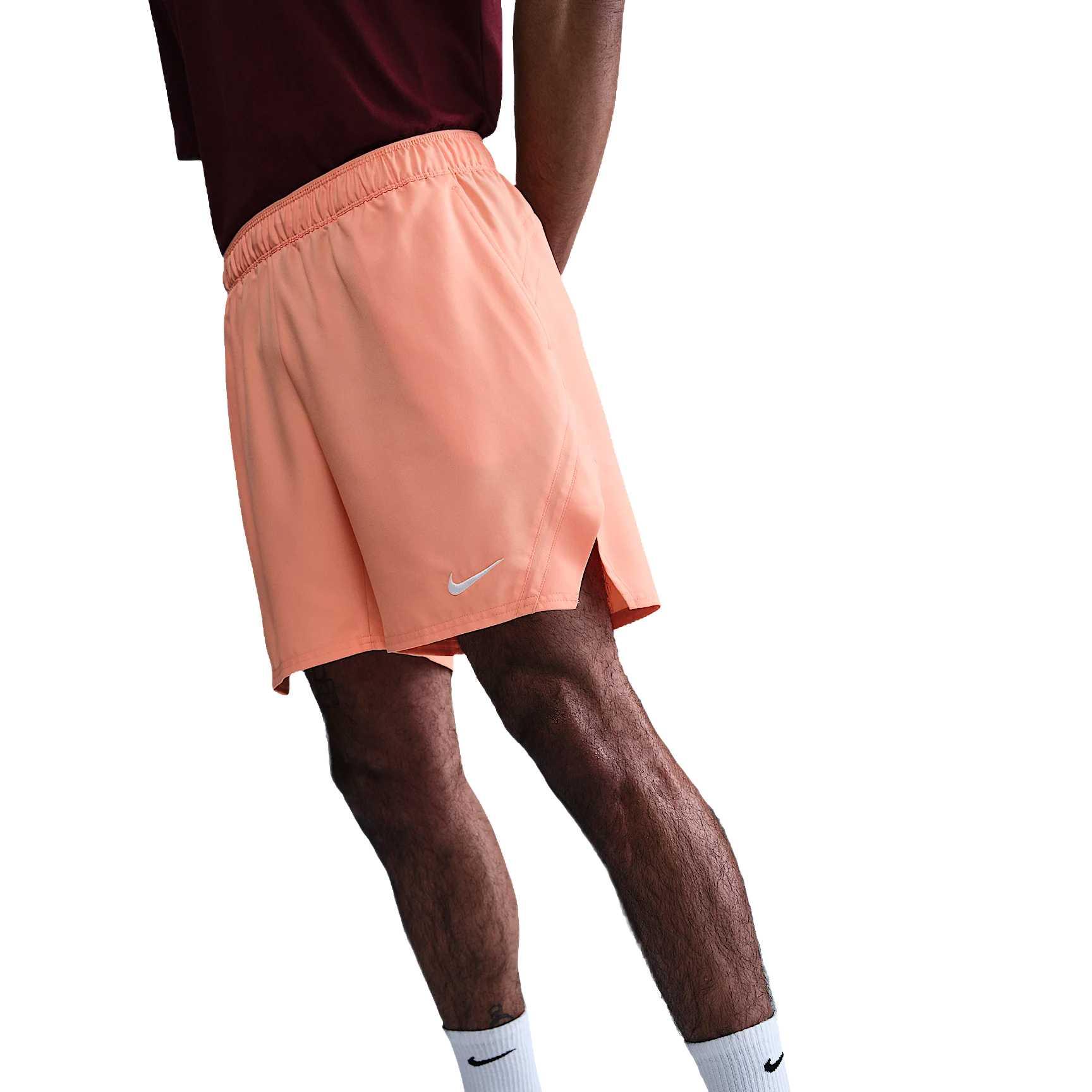 Мужские теннисные шорты Court Victory Dri FIT 7 Nike, светло-оранжевый — фото 4