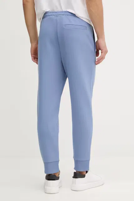 Спортивные штаны из хлопка с эластаном jogger BOSS Green, синий — фото 3