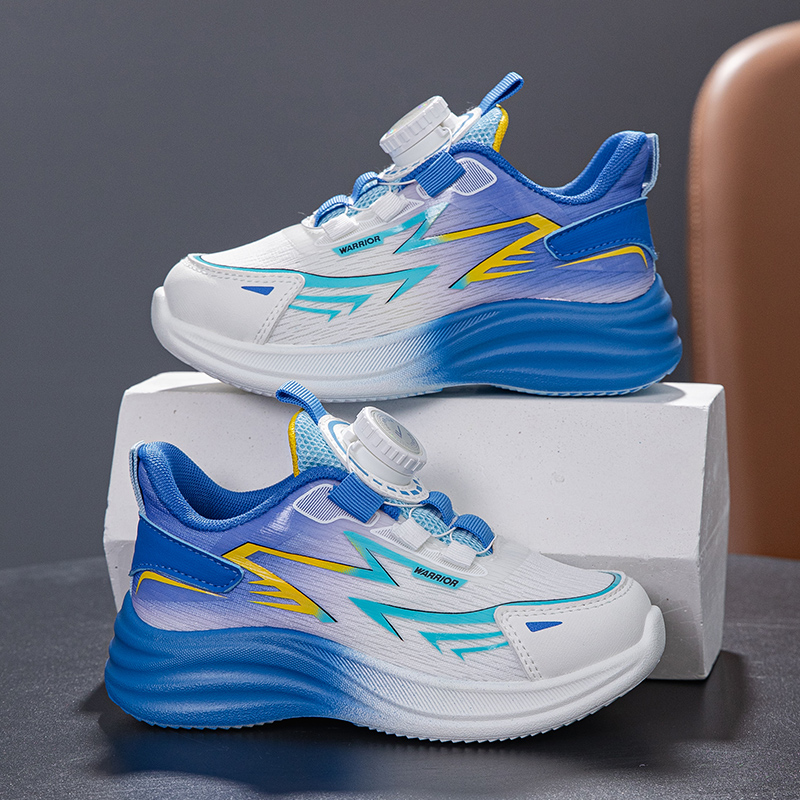 WARRIOR Беговые кроссовки для детей Cushioning Balance Support Abrasion Resistant Slip Resistant Blue White — фото 4