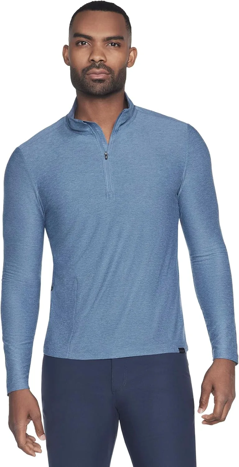 

Skechers мужская футболка с длинным рукавом и молнией на четверть