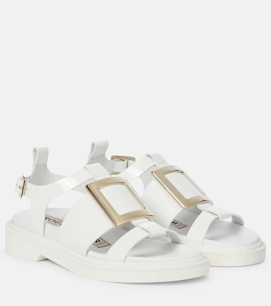Вив' Рейнджерс сандалии из лаковой кожи Roger Vivier, Bianco