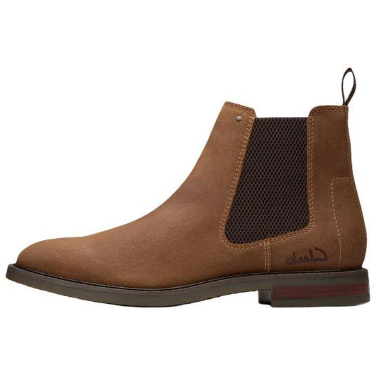

Clarks Короткие мужские ботинки челси светло-коричневого цвета