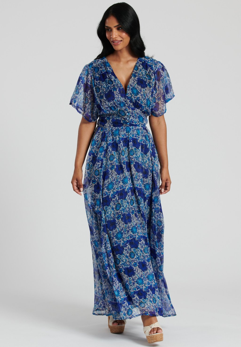 

Повседневное платье METALLIC BUTTON MAXI South Beach, синий