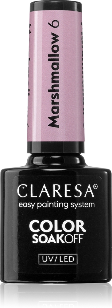 

Гель-Лак для ногтей Soakoff UV/LED с эффектом зефира Claresa, atspalvis 6 5 гр