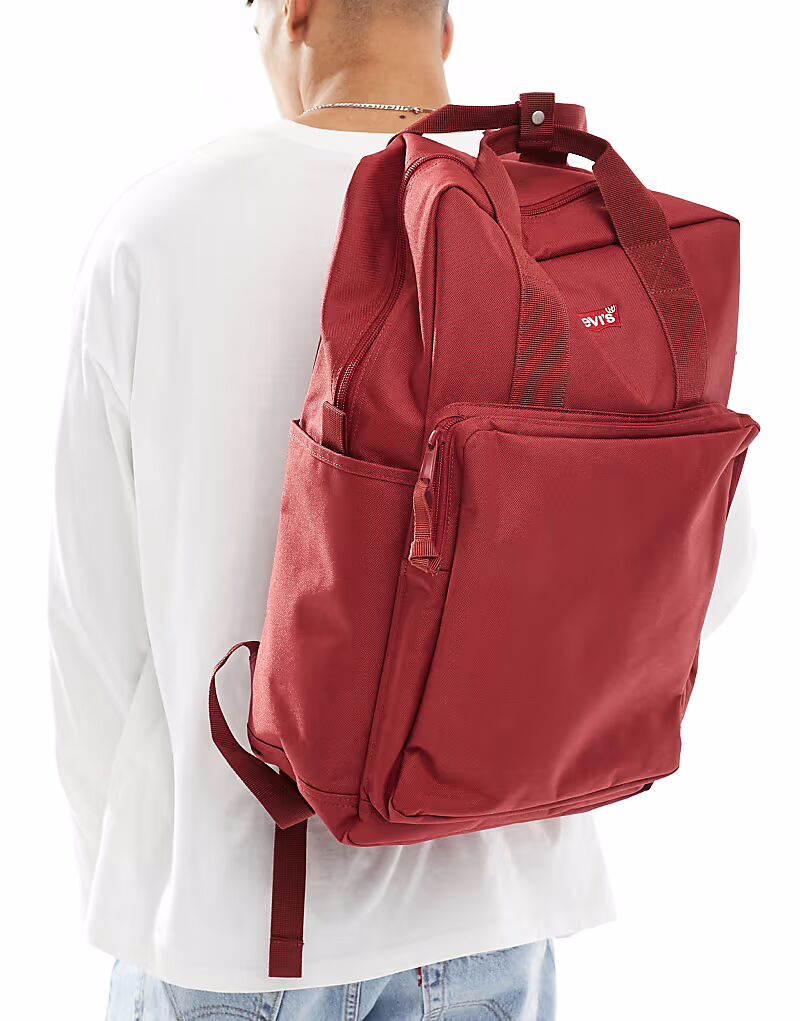 

Рюкзак Levi's L-pack большого размера красного цвета