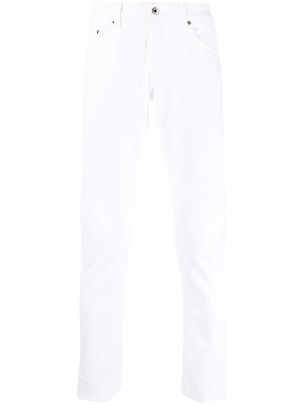 

Узкие джинсы с завышенной талией Dondup, белый