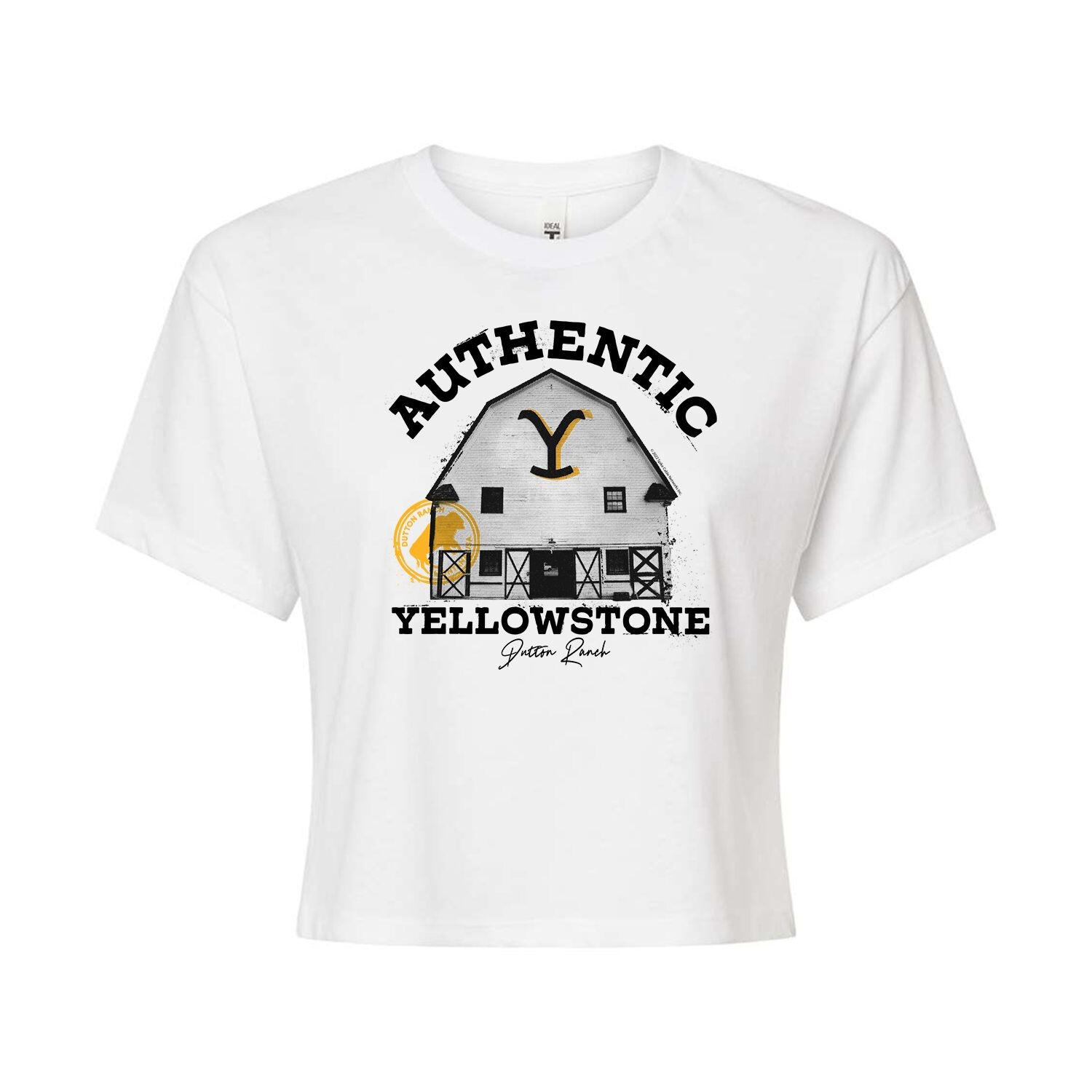 

Укороченная футболка Yellowstone Authentic Barn для юниоров Licensed Character