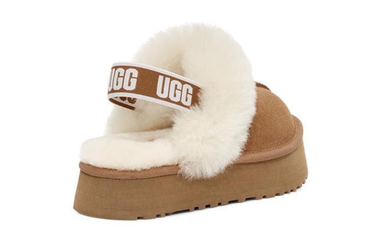 Тапочки (GS) UGG Funkette Slipper 'Chestnut' 1130395K-CHE, коричневый — фото 4