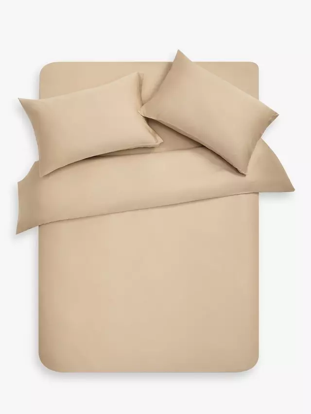 

Простыня на резинке John Lewis Cool & Silky TENCEL 300 Thread Count Deep, цвет champagne