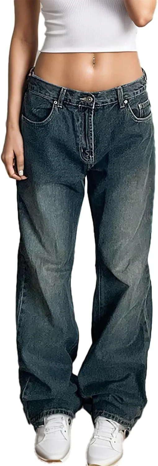 

Женские джинсы Xineicy широкие брюки-клеш с высокой посадкой