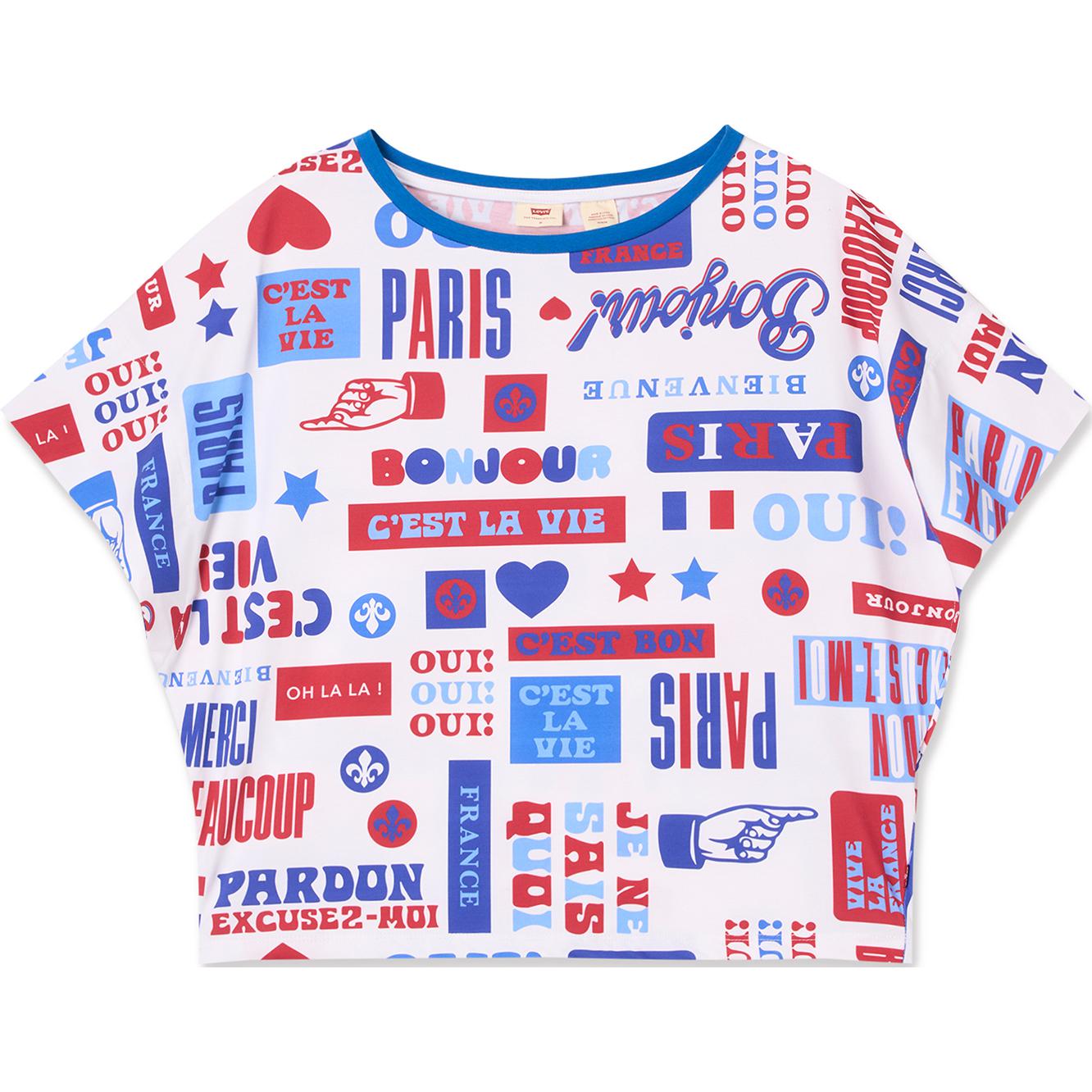 

Levis Футболка SS24 Paris Limited Capsule Series женская белая, Белый, Levis Футболка SS24 Paris Limited Capsule Series женская белая