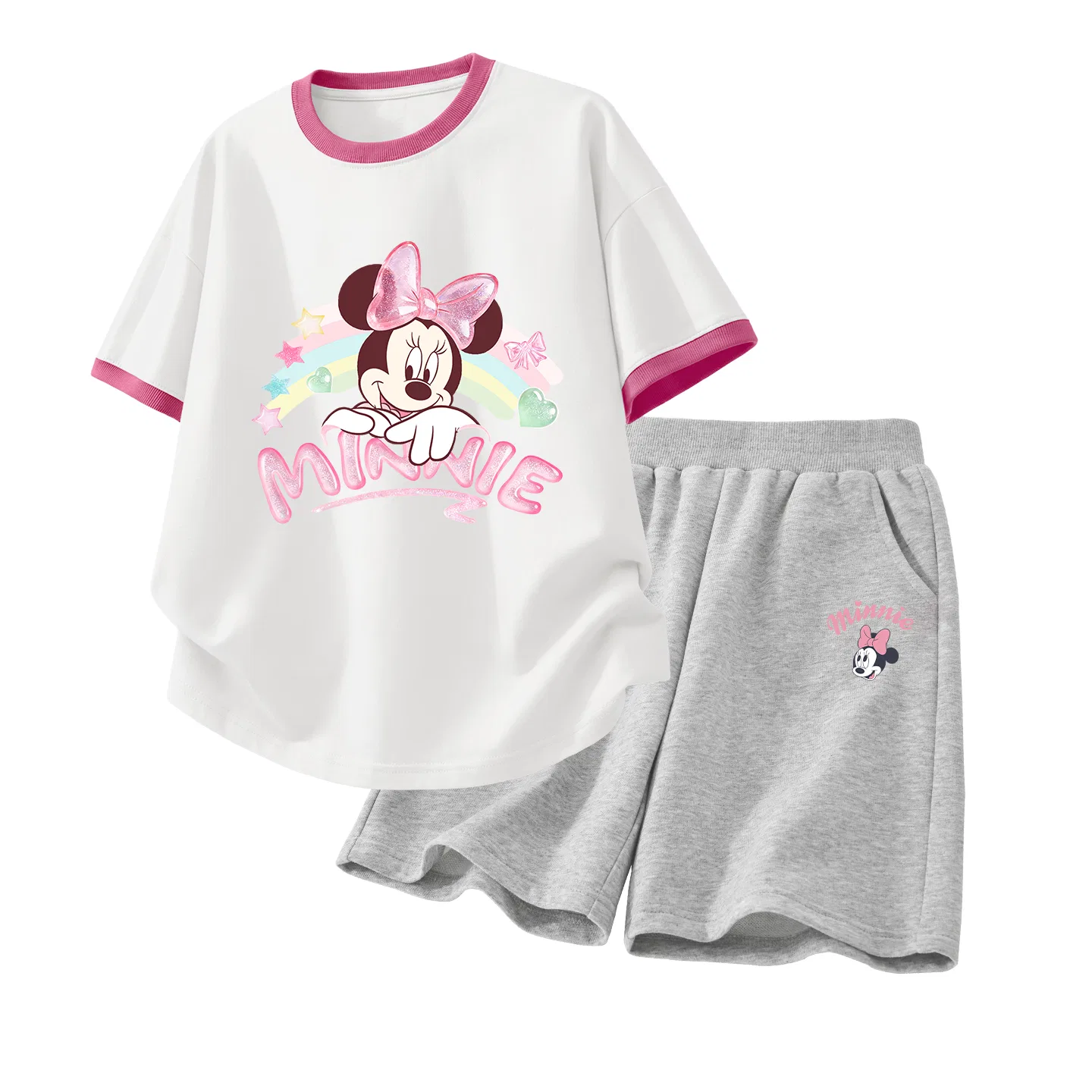 Детский спортивный костюм Casual Sportswear 2 Piece Set Disney, Crystal White Red+Crystal Lift K Gray