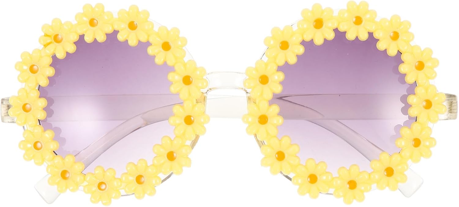 

Солнцезащитные очки с цветочным рисунком для создания креативного цветочного дизайна. Очки для путешествий на открытом воздухе. Стильная защита от солнца. Желтый цвет SHERCHPRY, Yellow