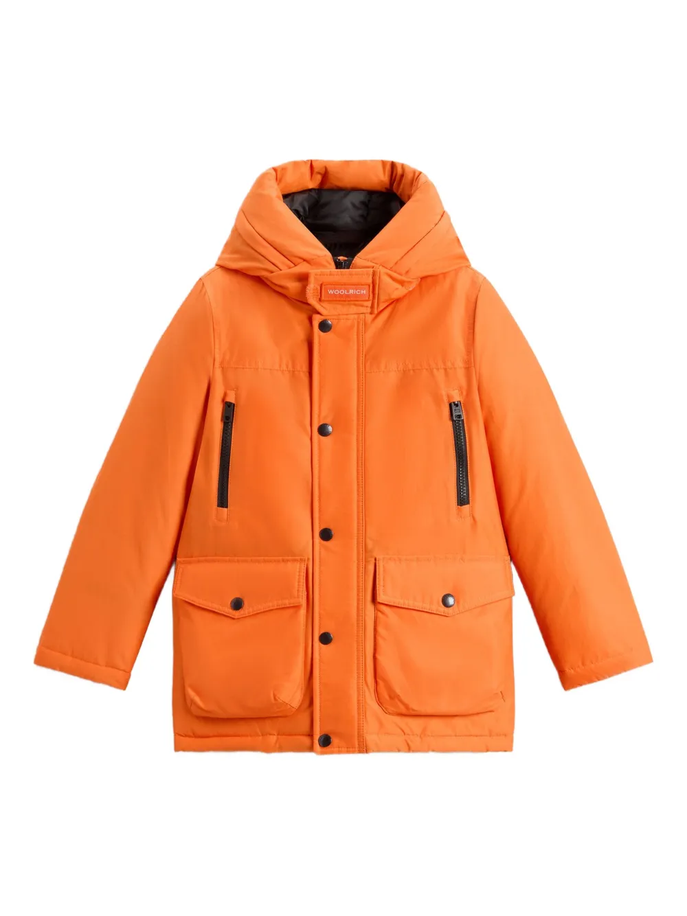 

Парка с капюшоном Woolrich Kids, оранжевый