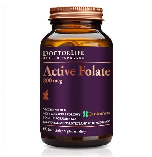 

Doctor Life,Active Folate активная фолиевая кислота 800 мкг Добавка 60 капсул