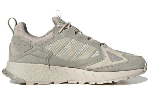 Кроссовки оригинал zx 1k boost 2.0 Adidas, серый — фото 2