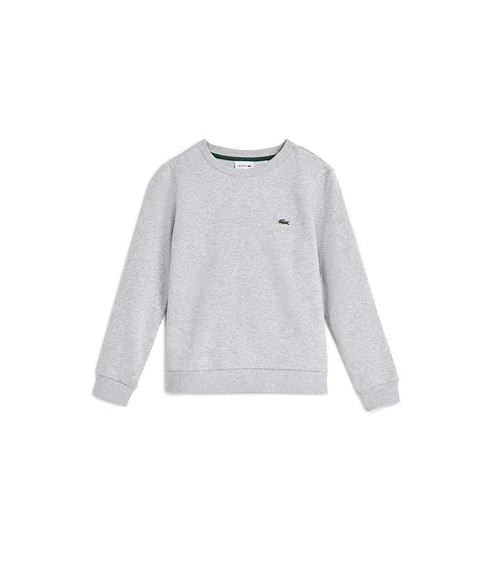 Свитшот флисовый Core Fleece Crew Lacoste Kids, Argent Chine Heather