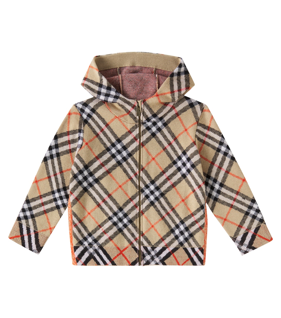 

Барберри Чек шерстяная куртка Burberry Kids, Sand Ip Check