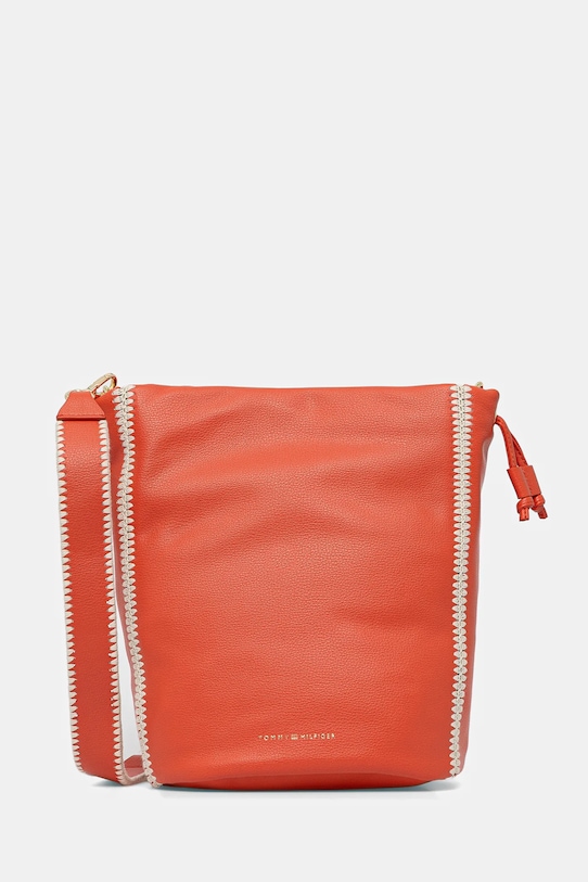 

Кожаная сумка Tommy Hilfiger, оранжевый