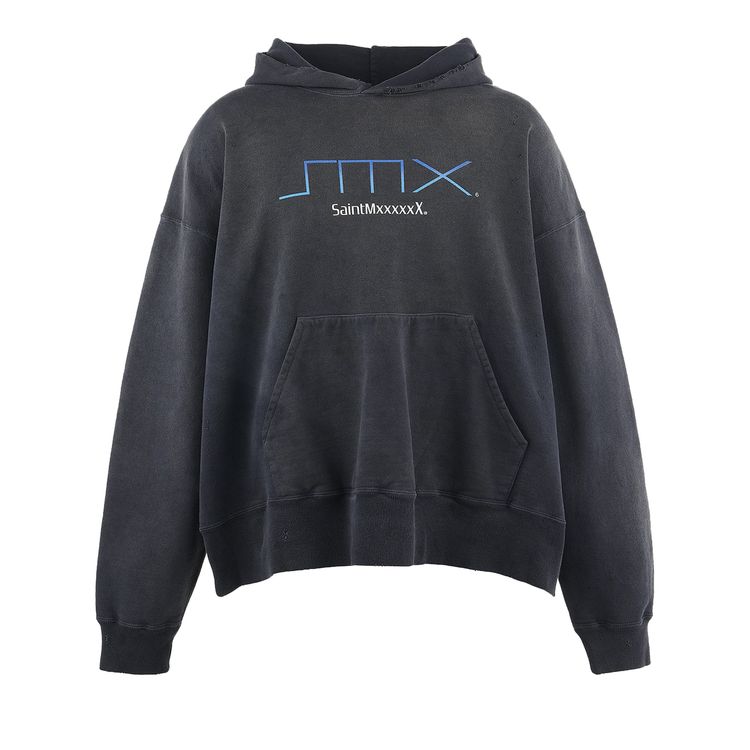 

Худи Saint Michael Hoodie 'Black', черный