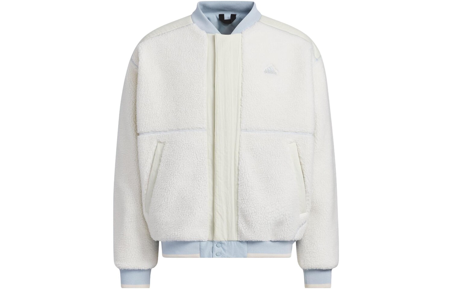 

Бархатная куртка мужская мелово-белая Adidas, белый