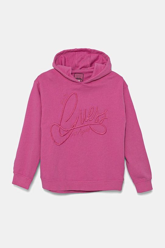 

Детская хлопковая толстовка Guess, розовый