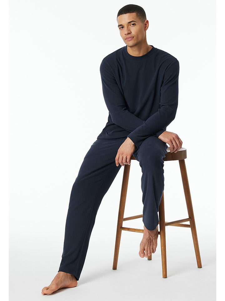 

Schiesser Темно-синяя пижама