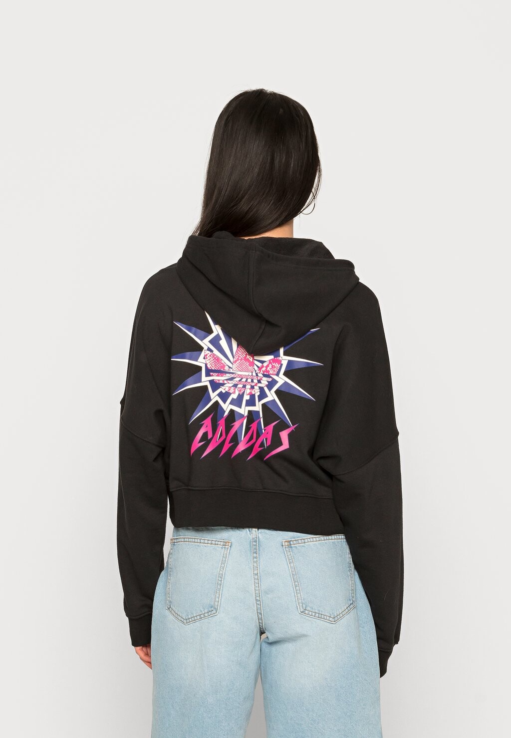 

Толстовка CROPPED HOODIE adidas Originals, цвет black