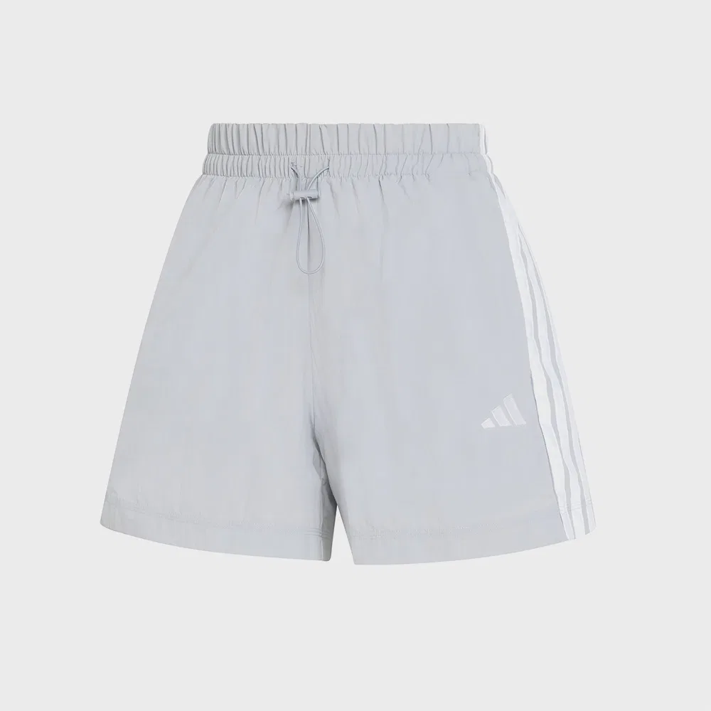 Женские тканые шорты Essential 3S Lifestyle серебристо-серые от Adidas