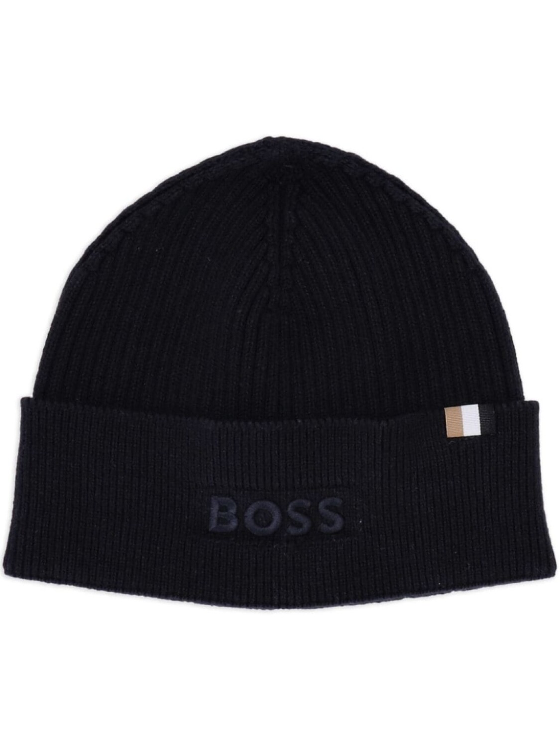 

BOSS шапка бини с логотипом, черный