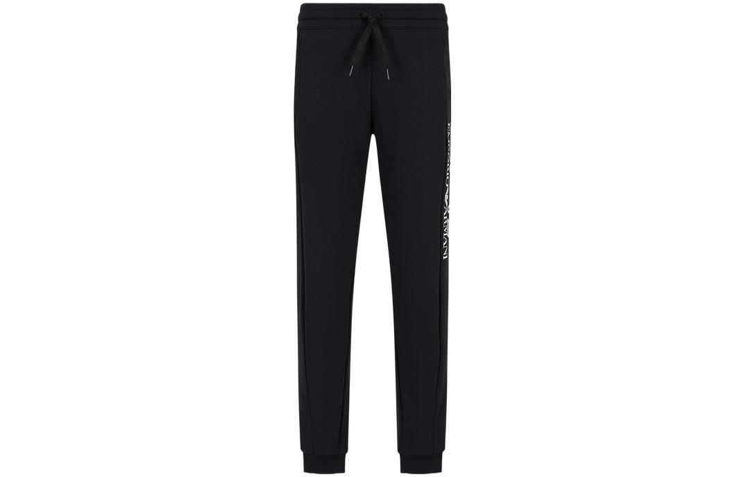 

EA7 FW23 Вязаные спортивные брюки мужские черные EMPORIO ARMANI