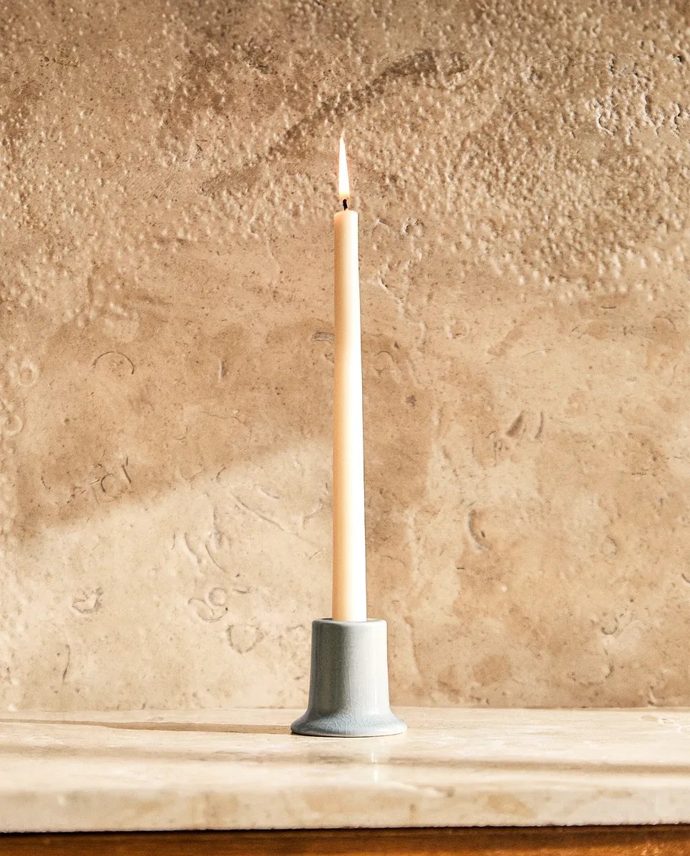 

Подсвечник из керамогранита Zara Home, синий