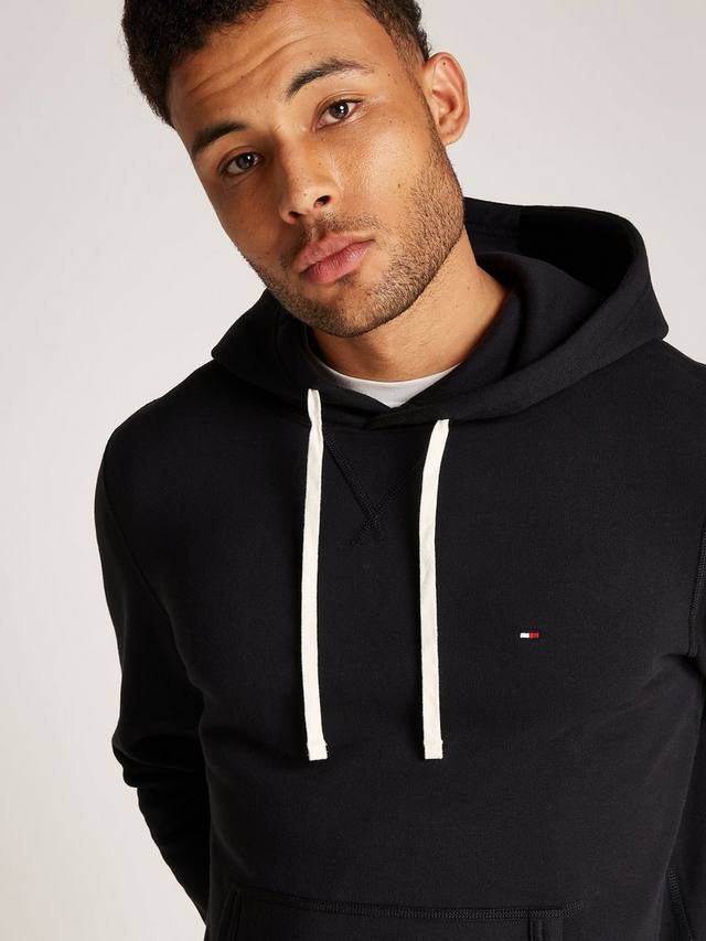 Элегантная флисовая толстовка с капюшоном Tommy Hilfiger, Black — фото 4