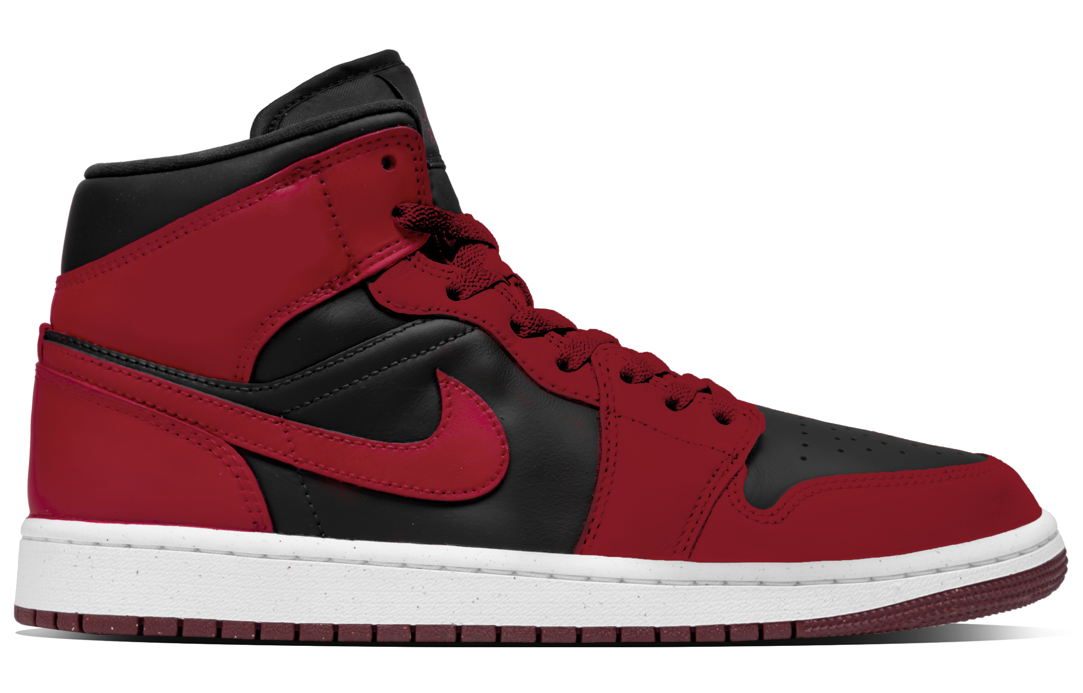 Jordan Кроссовки Air 1 Dark Flame Knight Mid top Vintage Unisex Black Red — фото 2