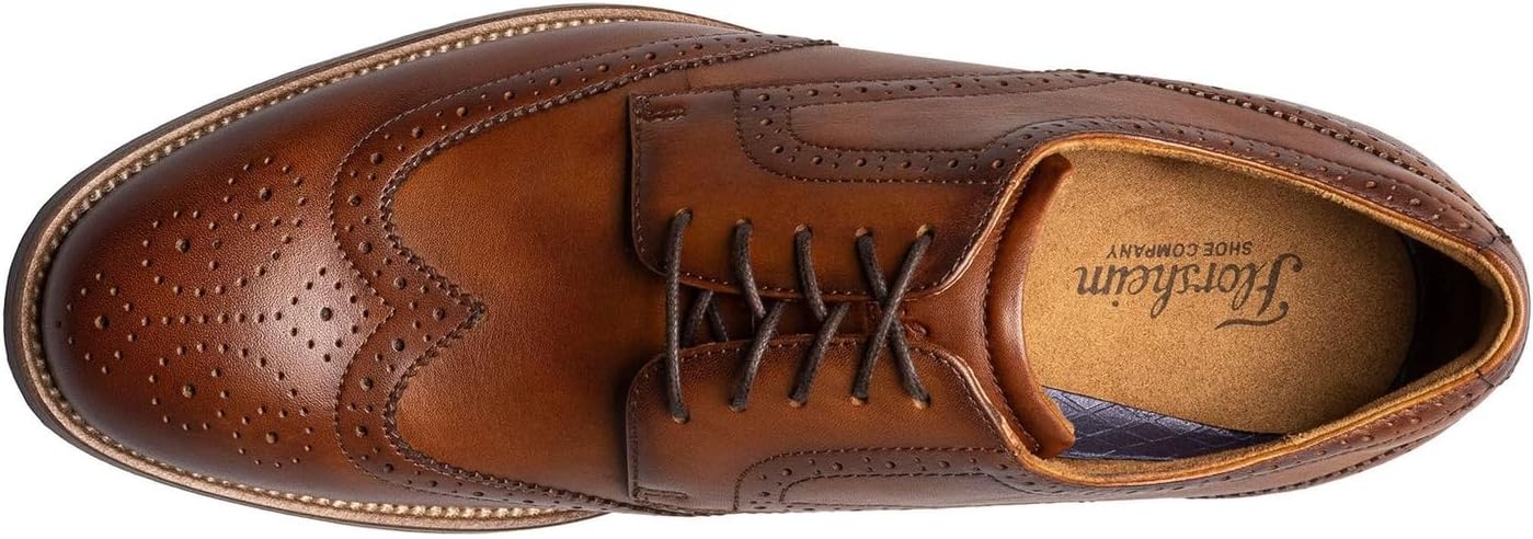 Мужские оксфорды Florsheim Rucci Wing Tip, Cognac — фото 3