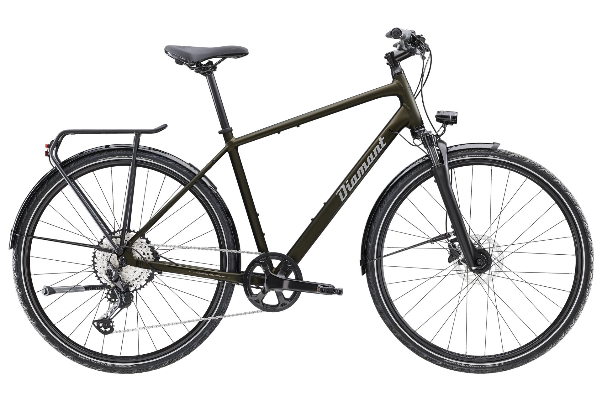 

Трекинговый велосипед Diamant Elan super deluxe - 28 дюймов -, grün | oxidgruen metallic