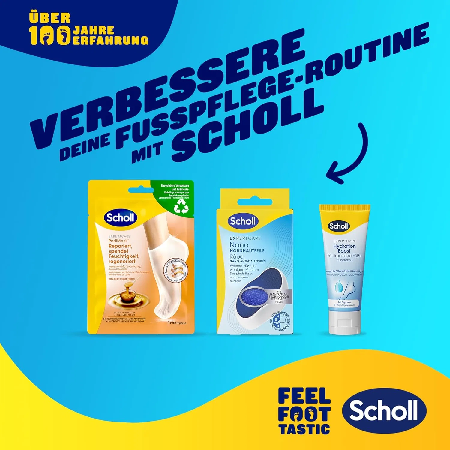 Набор для педикюра Scholl Beauty Routine с маской и пилкой Dr. Scholl'S — фото 2