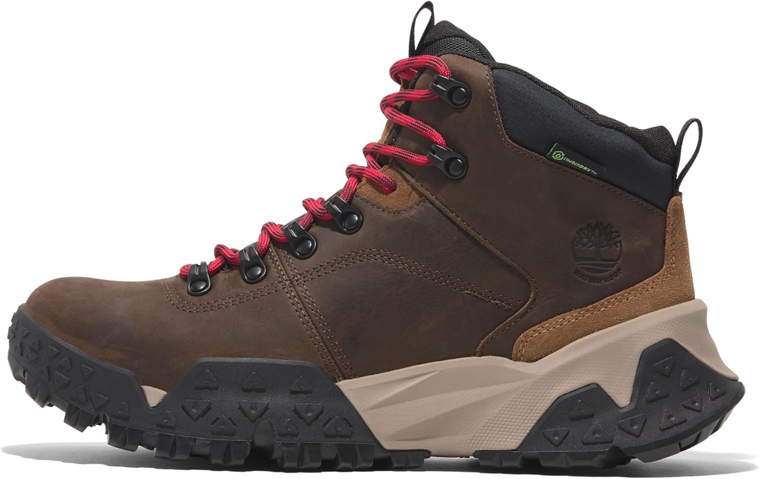 Timberland мужские Motion Scramble Mid Lace Up Waterproof туристические ботинки, Medium Brown Full Grain — фото 2