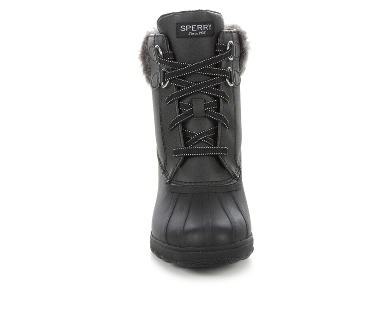 Ботинки Sperry Syren STS86768-001 Женские 8 Черные Искусственный мех Щиколотка Блок каблук KHD684 — фото 4