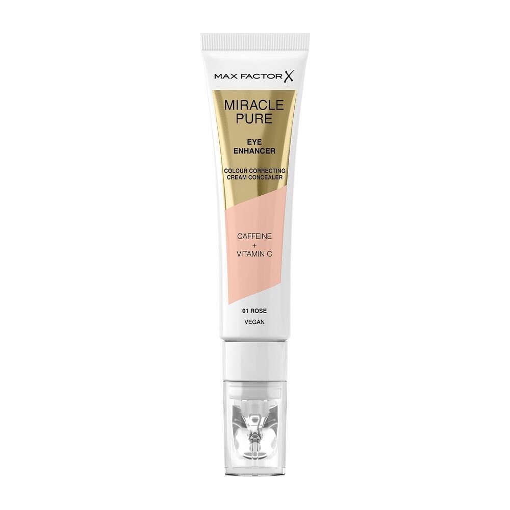 

Max Factor, Miracle Pure Eye Enhancer, сияющий консилер, обеспечивающий 24-часовое увлажнение, оттенок 01 Rose, 10 мл
