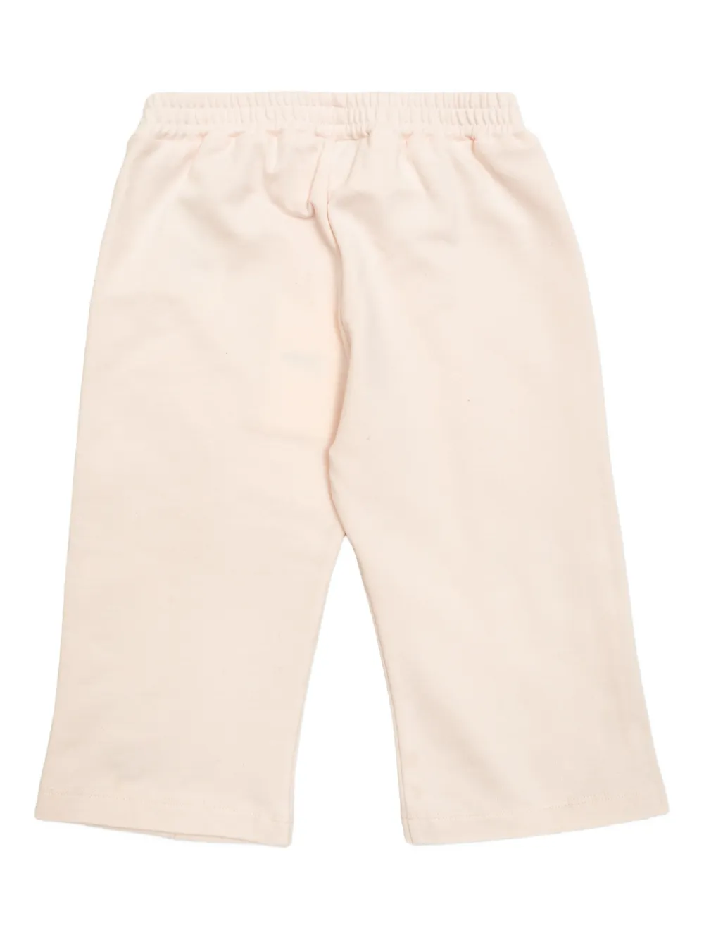Спортивные брюки с вышивкой и кулиской Fendi Kids, розовый — фото 2