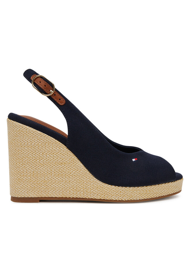 Эспадрильи Flag High Wedge Espad Slingback FW0FW08597 Tommy Hilfiger, синий
