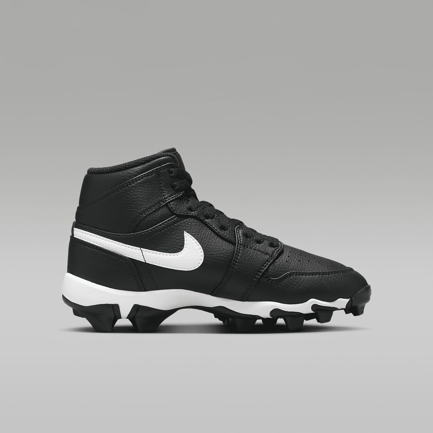 Детские бутсы Nike Air Jordan 1 Mid, белый/черный — фото 3