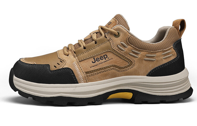 

Кроссовки Jeep Lifestyle Shoes Men Low-top Yellow/Brown, хаки/антрацит/черный